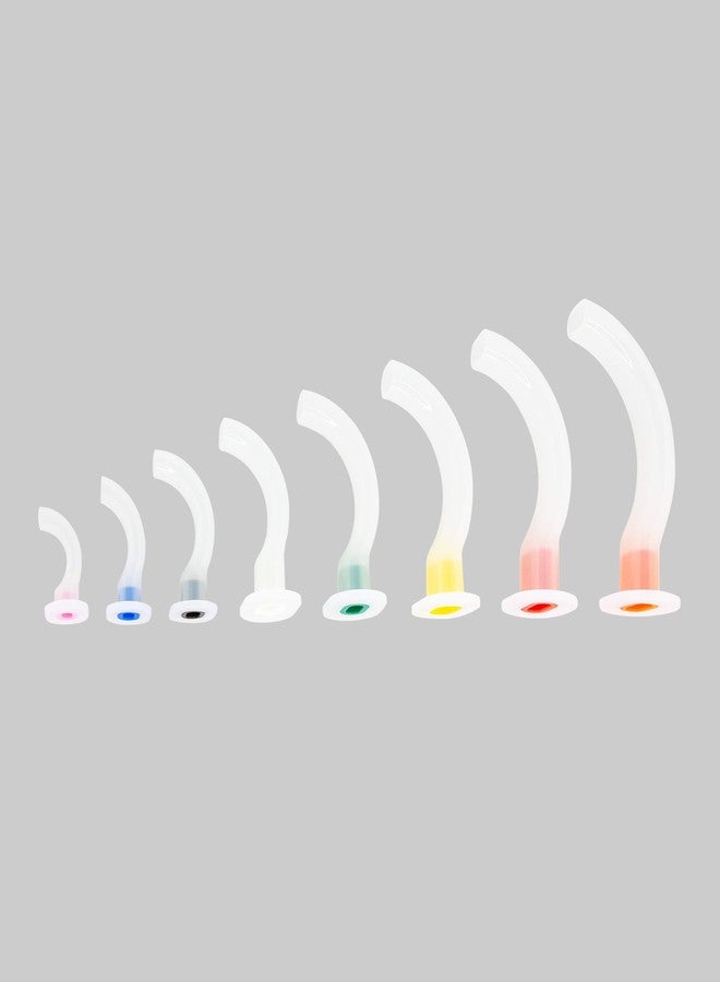طقم مجرى الهواء الفموي من LINE2design Guedel - أنبوب متعدد الألوان للاستخدام مرة واحدة لمجموعة الإسعافات الأولية لمجرى الهواء الأنفي - لوازم EMT لمجرى الهواء في حالات الصدمات، خالٍ من اللاتكس، مرمز بالألوان. - Image 1